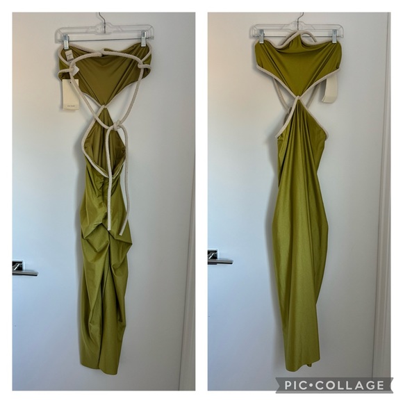 Baobab NWT Medium Kira Cut-Out Jumpsuit Pistachio Green - Picture 5 of 11